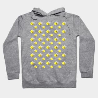 Bees Pattern Hoodie